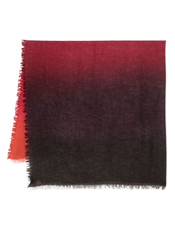 Faliero Sarti - ombré-effect wool-blend scarf - unisex - Silk/Virgin Wool - One Size - Red