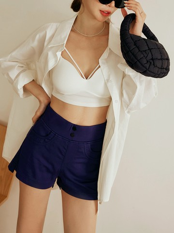 視覺細-5KG．涼感A字魔法顯瘦辣短褲