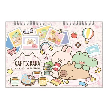 水豚 8K 素描剪貼簿B