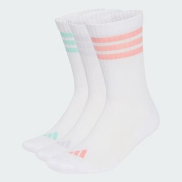 【adidas 愛迪達】 中筒襪 3 雙入 男/女 KQ6776