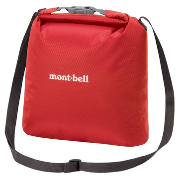 【【蘋果戶外】】mont-bell 1133280 RD 紅 單肩包【2L / 70D / 70g】 2公升 防水單肩包斜背包 Roll-Up Dry Shoulder Bag 日本名牌旅行包 都市旅遊 自助旅行