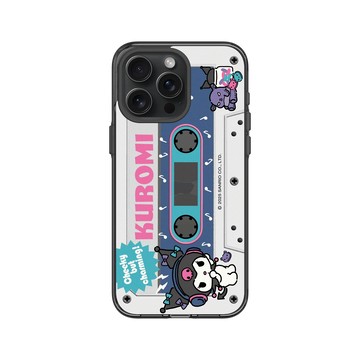 iPhone 15 Pro Max Clear 酷墨灰 - 三麗鷗-酷洛米 Kuromi - 復古錄音帶