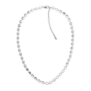 Calvin Klein CK Geometric 立體方形雕塑項鍊 新年開運 送禮推薦-銀 35000845