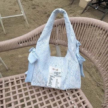 Wyllabrand 蕾絲手提包 Palmier bag 椰奶白色