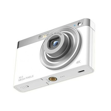 新川 數碼相機 CCD 入門高清微單 數碼照相機 (白色+讀卡器)