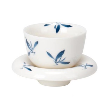 日本SF拓土純手繪蝴蘭花茶杯帶杯墊蝶品杯用家套杯功夫茶具主人茗