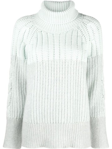 Fabiana Filippi - knitted long-sleeve jumper - women - Merino/Silk/Mohair/Alpaca/Cashmere/Polyamide - 42 - Blue