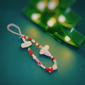 Hohoho~聖誕氣氛手機繩