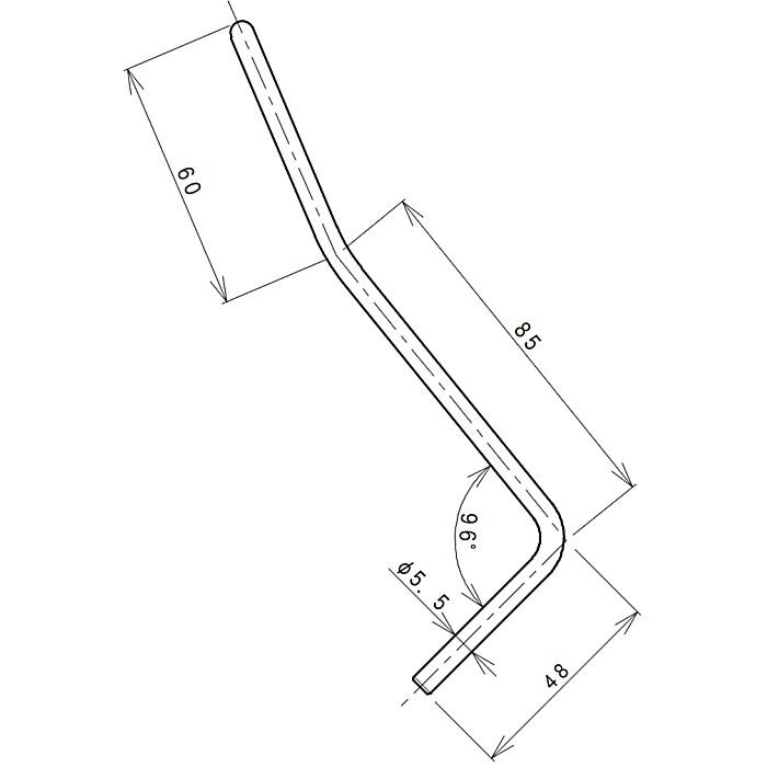 Gotoh AW-1-C ゴトー トレモロアーム 5.5mm クローム