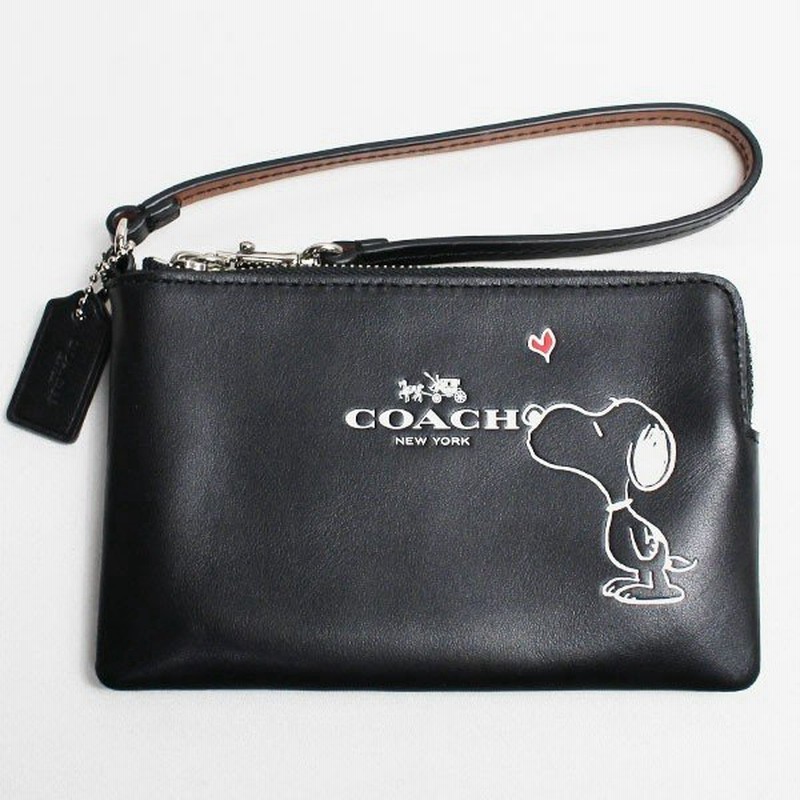 コーチ Coach スヌーピープリント ポーチ コスメティックケース スマホケース F リストレット ブラック アウトレット 質屋出品 未使用品 買取品 通販 Lineポイント最大0 5 Get Lineショッピング