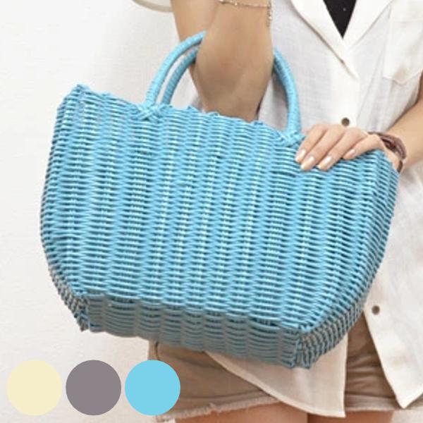 ビニールカゴバッグ REAL STYLE（ファッション） かごバッグ ビニール カゴバッグ 籠