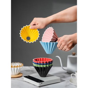 風味v60陶瓷折紙濾手沖咖啡滴漏斗多彩不過萃導流萃取分享壺