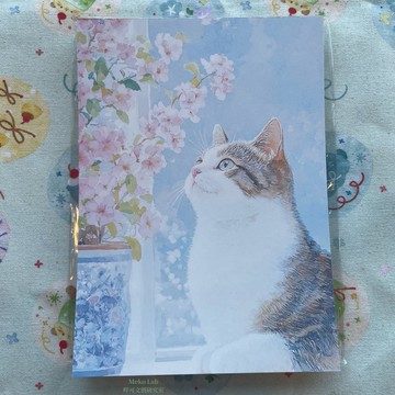 MekoLab咩可文創研究室 猫猫看花 便簽 本子可愛可撕無粘性