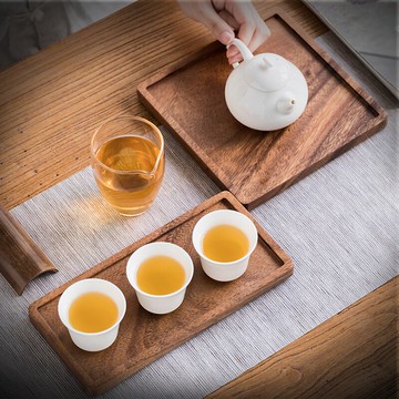 胡桃木實木托盤木盤子實木壺承簡約家用干泡臺茶盤水果盤