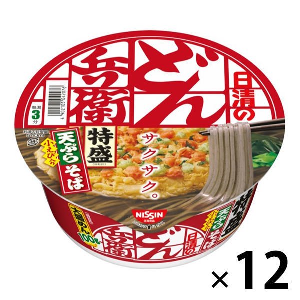 日清食品日清食品 日清のどん兵衛 特盛天ぷらそば（東日本版） 12個