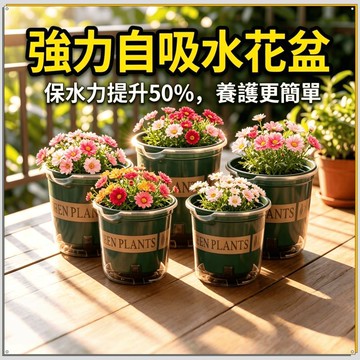 🔥高雄出貨🔥懶人吸水盆 綠蘿花盆 水培水栽簡易客廳浸盆 雙層儲水盆簡約免澆水 雙層儲水自動供水盆 棉繩自動吸水花盆