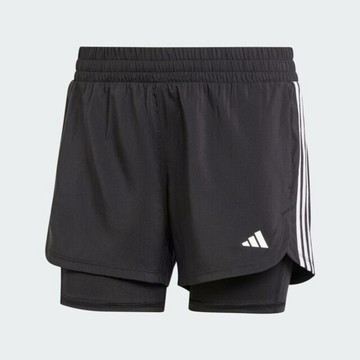 Adidas 愛迪達 2-in-1 Pacer JJ3116 女 短褲 運動短褲 休閒短褲 黑 亞版 吸濕排汗