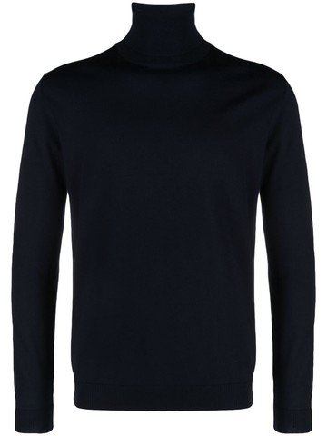 Roberto Collina - roll-neck merino wool jumper - men - Merino - 56 - Blue