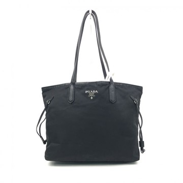 prada黑色小logo肩背尼龍托特包