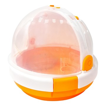 Carno 卡諾 UFO外出籠 優質PVC材質 適用於攜帶鼠、倉鼠、松鼠、灰鼠等  琥珀橙  1個