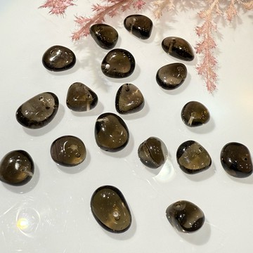 💕 𝓒. 𝓣 晶寶💕茶水晶 茶晶 不定形 隨形 散珠 diy 設計 有孔洞