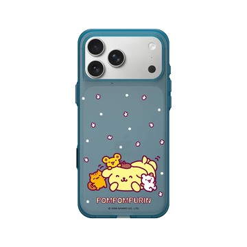 iPhone 17 Pro Max Clear (相機按鈕) 夜幕藍 - 三麗鷗-布丁狗30週年 PomPomPurin (30th Anniversary) - 一起玩耍