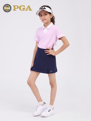 美國PGA兒童高爾夫服裝青少年夏新品褲裙女童短裙帶安全褲半身裙