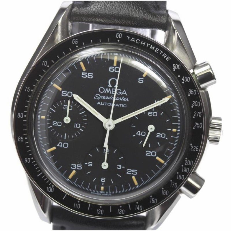 大きな取引 保証書付【OMEGA】オメガ スピードマスター 革ベルト 3510.50 時計