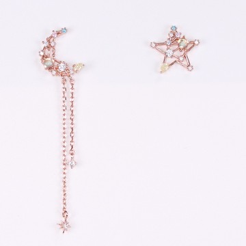 【小Ken先生】韓風｜星月系列｜星月交輝｜耳環｜可改夾式