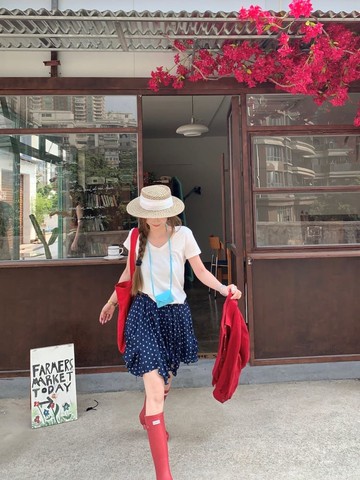 【missy shop】夢點花園衣不規則碎花短裙上衣外套套裝-82158