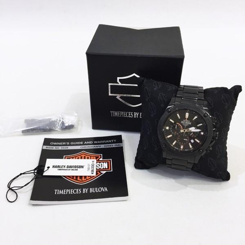 Harley Davidson×BULOVA 【men5142】 クロノグラフ 78B127 腕時計