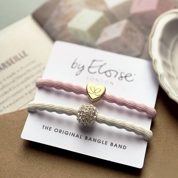 英國 ByEloise London 千鳥織波浪髮圈 草莓雪球