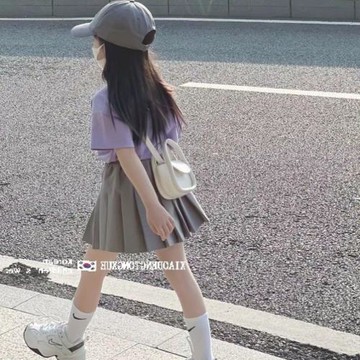 夏季韓版洋氣背心女寶寶百褶裙