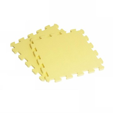 新生活家巧拼地墊32*32*1cm 黃 6入