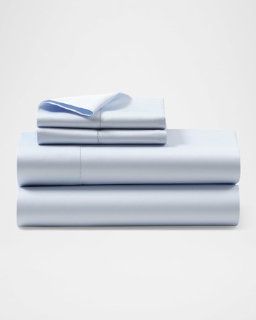Organic Sateen Fitted Sheet, QUEEN