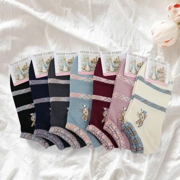 比得兔緹花船型襪-SK3447-2雙入