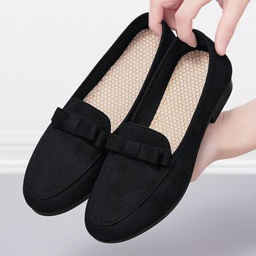 一腳蹬秋季軟底媽媽老北京布鞋