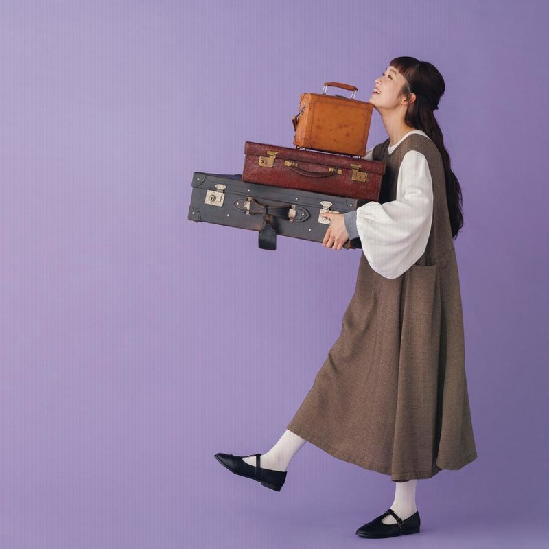 オイルペイント MECRE ヘリンボーン ノースリ2wayワンピース タグ付