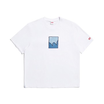 EDWIN｜男裝｜寬版拼布方塊短袖T恤