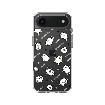 iPhone Air Clear Case（相機按鈕） 透明 - Ugly Rabbit 醜白兔 - 印花經典款