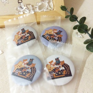 【星月熊】 Pixel Art 徽章