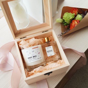 【禮盒組】MIX LAB 質感香氛木盒禮組 | 香氛蠟燭 空間擴香瓶