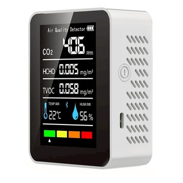 REQIR 空氣檢測儀 五合一  溫濕度檢測  1台