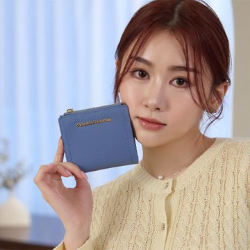 【Kinloch Anderson】Carol 壓扣短夾-寧靜藍