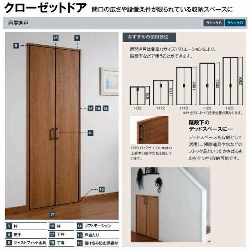 楽天市場】【2月はエントリーでP10倍】 クローゼット 扉 ドア 両開き戸 TA EAA ノンケーシング枠 0723 リクシル LIXIL トステム  TOSTEM 扉 クローゼットドア 建具 建材 室内 収納 押入れ 交換 リフォーム DIY : リフォームおたすけDIY楽天市場店