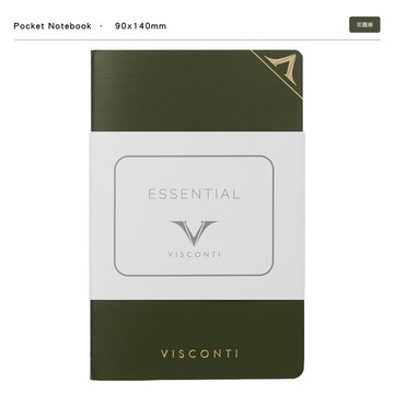 Visconti 義大利鋼筆專用筆記本 -日常精選系列花園綠