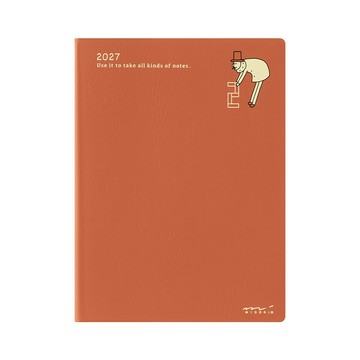 MIDORI POCKET DIARY 2027手帳 (月間)A6-歐吉桑