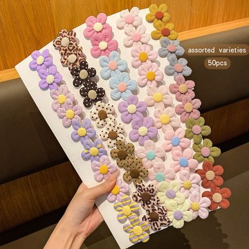 🎀biubiu童裝🎀兒童花朵髮夾甜美風小女孩髮卡適閤日常使用的髮飾
