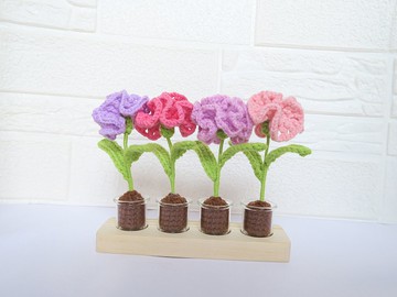 鈎織車內裝飾小盆裁