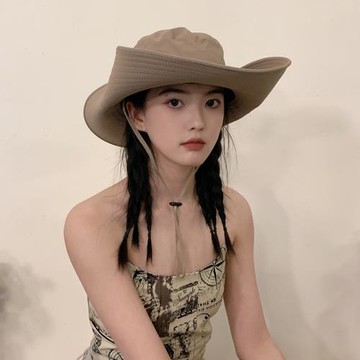 西部迪克牛仔帽女露營漁夫帽夏季防曬遮陽帽戶外登山大檐帽子男潮